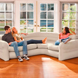 Pillows: Intex Corner Sofa Inflatable Couch - L-shaped Corner Sofa