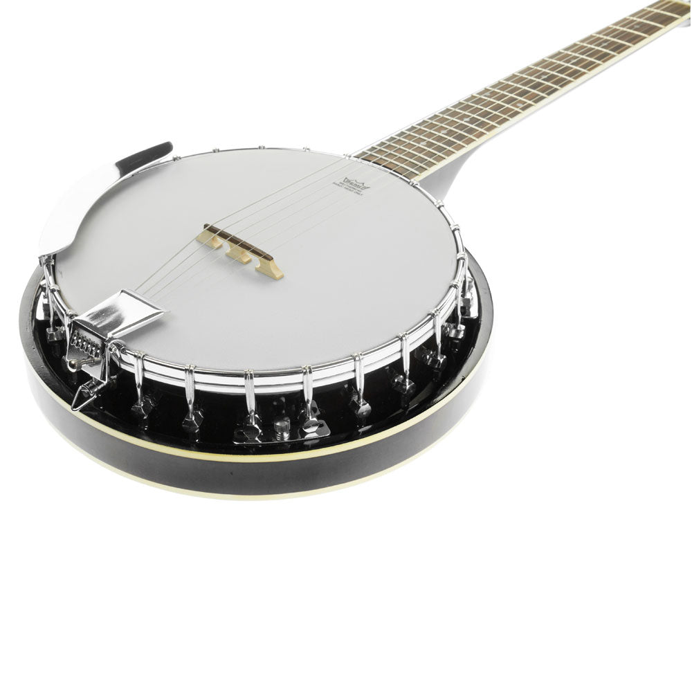 Guitars: Karrera 6 String Resonator Banjo -  Black