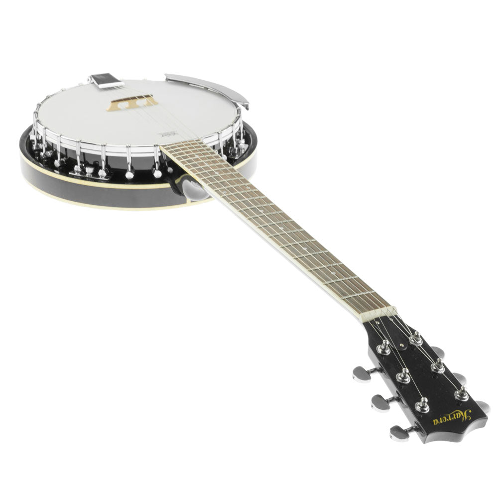 Guitars: Karrera 6 String Resonator Banjo -  Black