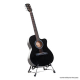 Guitars: Karrera Acoustic Cutaway 40in Guitar - Black
