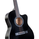 Guitars: Karrera Acoustic Cutaway 40in Guitar - Black