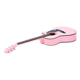 Guitars: Karrera Acoustic Cutaway 40in Guitar - Pink
