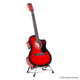 Guitars: Karrera Acoustic Cutaway 40in Guitar - Red