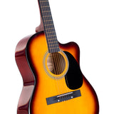 Guitars: Karrera Acoustic Cutaway 40in Guitar - Sunburst