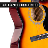 Guitars: Karrera Acoustic Cutaway 40in Guitar - Sunburst
