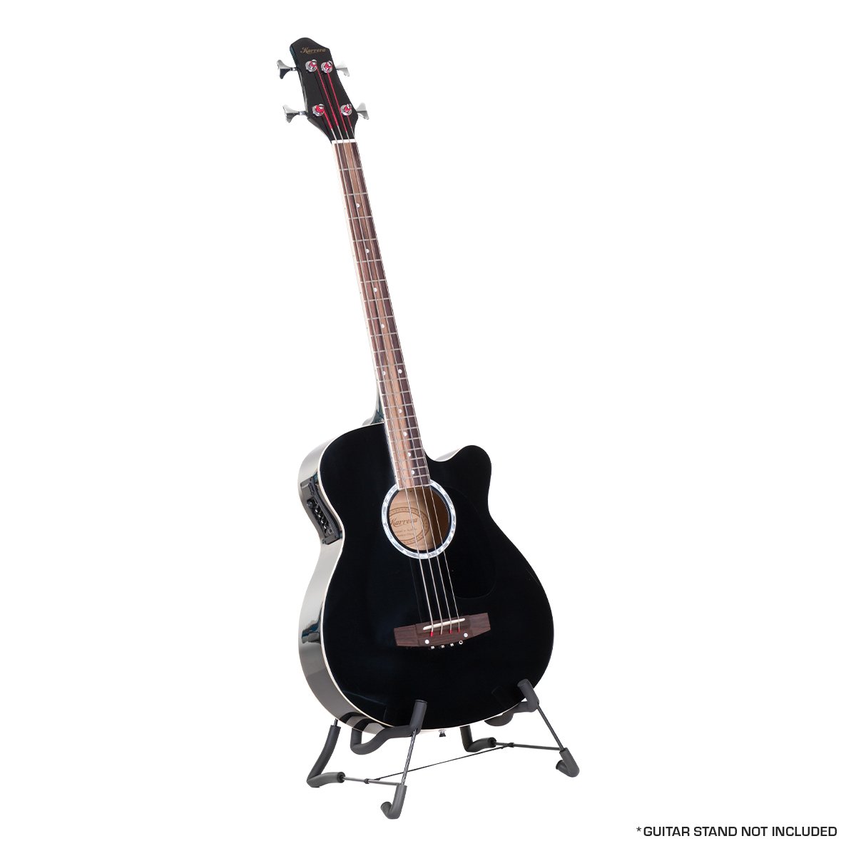 Guitars: Karrera 43in Acoustic Bass Guitar - Black