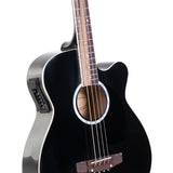 Guitars: Karrera 43in Acoustic Bass Guitar - Black
