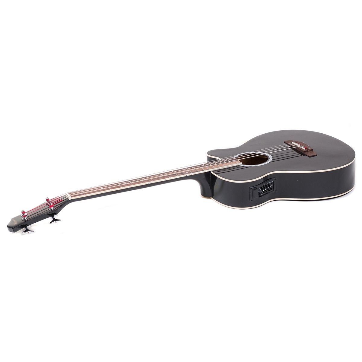 Guitars: Karrera 43in Acoustic Bass Guitar - Black