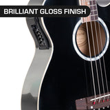 Guitars: Karrera 43in Acoustic Bass Guitar - Black