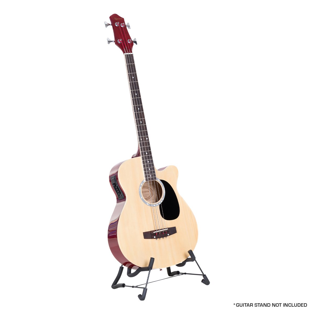 Guitars: Karrera 43in Acoustic Bass Guitar with electric pickup   - Natural