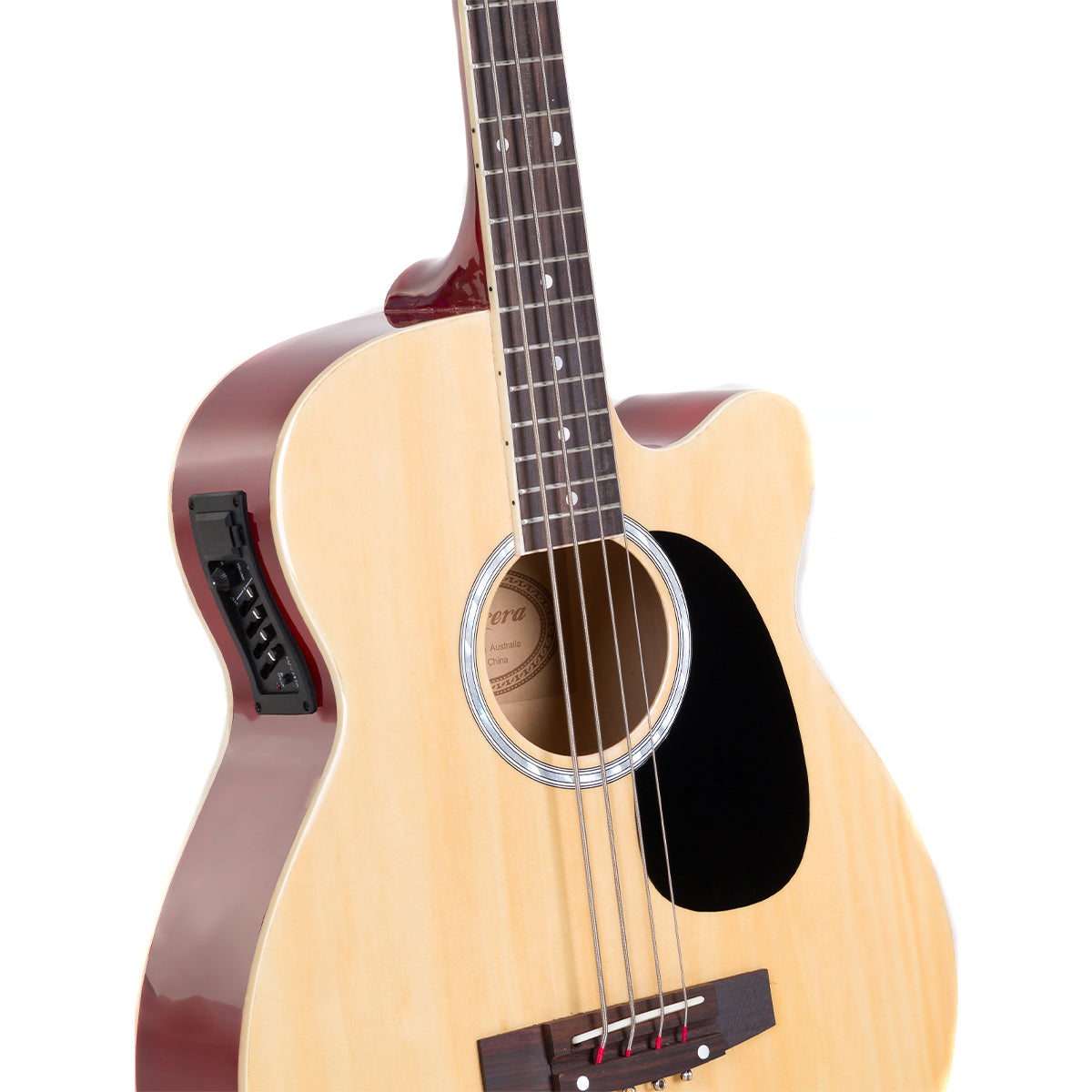 Guitars: Karrera 43in Acoustic Bass Guitar with electric pickup   - Natural