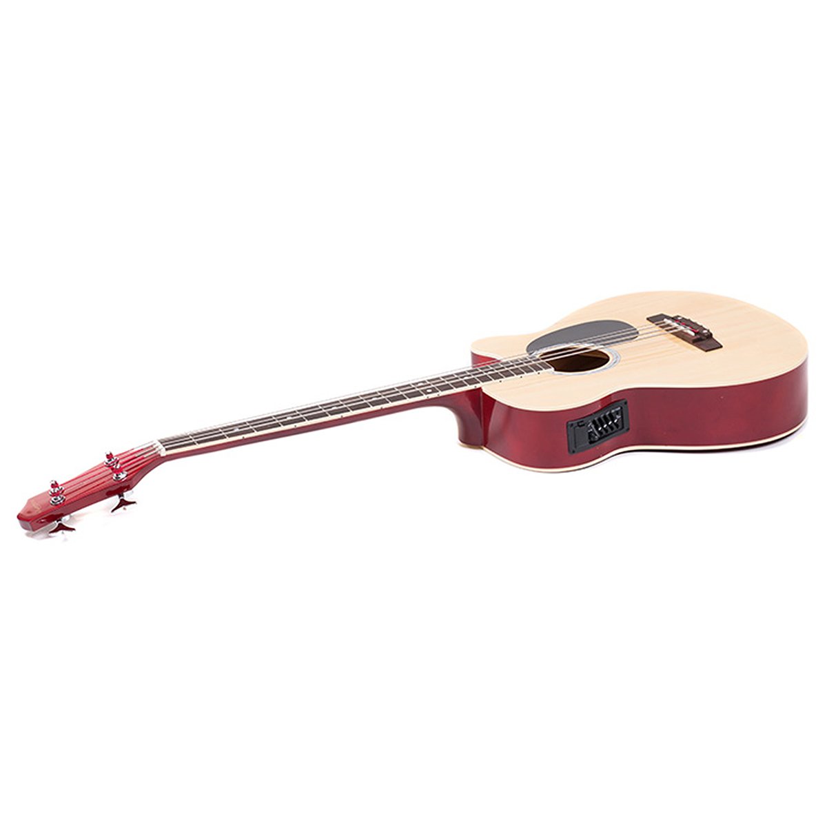 Guitars: Karrera 43in Acoustic Bass Guitar with electric pickup   - Natural