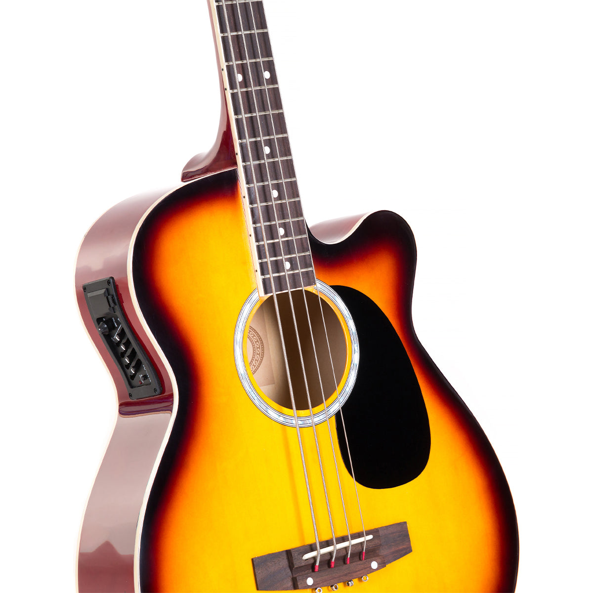 Guitars: Karrera 43in Acoustic Bass Guitar Sunburst