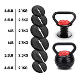 Free Weights: Powertrain Adjustable Kettle Bell Weights Dumbbell 18kg