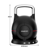 Free Weights: Powertrain 40kg Adjustable Kettlebell One Hand Adjustment Weight Set