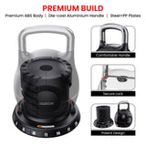 Free Weights: Powertrain 40kg Adjustable Kettlebell One Hand Adjustment Weight Set