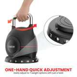 Free Weights: Powertrain 40kg Adjustable Kettlebell One Hand Adjustment Weight Set
