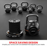 Free Weights: Powertrain 40kg Adjustable Kettlebell One Hand Adjustment Weight Set