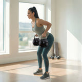 Free Weights: Powertrain 40kg Adjustable Kettlebell One Hand Adjustment Weight Set