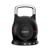 Free Weights: Powertrain Adjustable Kettlebell 20kg 7 in 1 Weight Selection Set w/Quick One Hand Adjustment Secure Locking System
