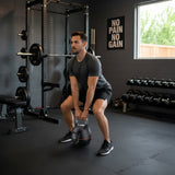 Free Weights: Powertrain Adjustable Kettlebell 20kg 7 in 1 Weight Selection Set w/Quick One Hand Adjustment Secure Locking System