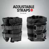 Gym Equipment & Accessories: Powertrain Sports Pair 1kg Adjustable Ankle Weights Gym Equipment Wrist Fitness Yoga