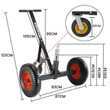 Caravan Accessories: Kartrite 3-Wheel Adjustable Trailer Dolly Heavy Duty Caravan Mover 1000 lbs Tongue Capacity Durable Transport Solution