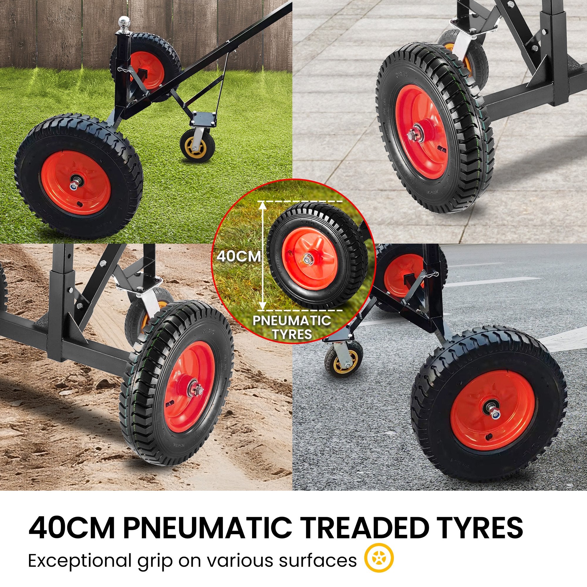 Caravan Accessories: Kartrite 3-Wheel Adjustable Trailer Dolly Heavy Duty Caravan Mover 1000 lbs Tongue Capacity Durable Transport Solution