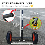 Caravan Accessories: Kartrite 3-Wheel Adjustable Trailer Dolly Heavy Duty Caravan Mover 1000 lbs Tongue Capacity Durable Transport Solution