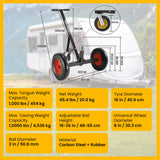Caravan Accessories: Kartrite 3-Wheel Adjustable Trailer Dolly Heavy Duty Caravan Mover 1000 lbs Tongue Capacity Durable Transport Solution