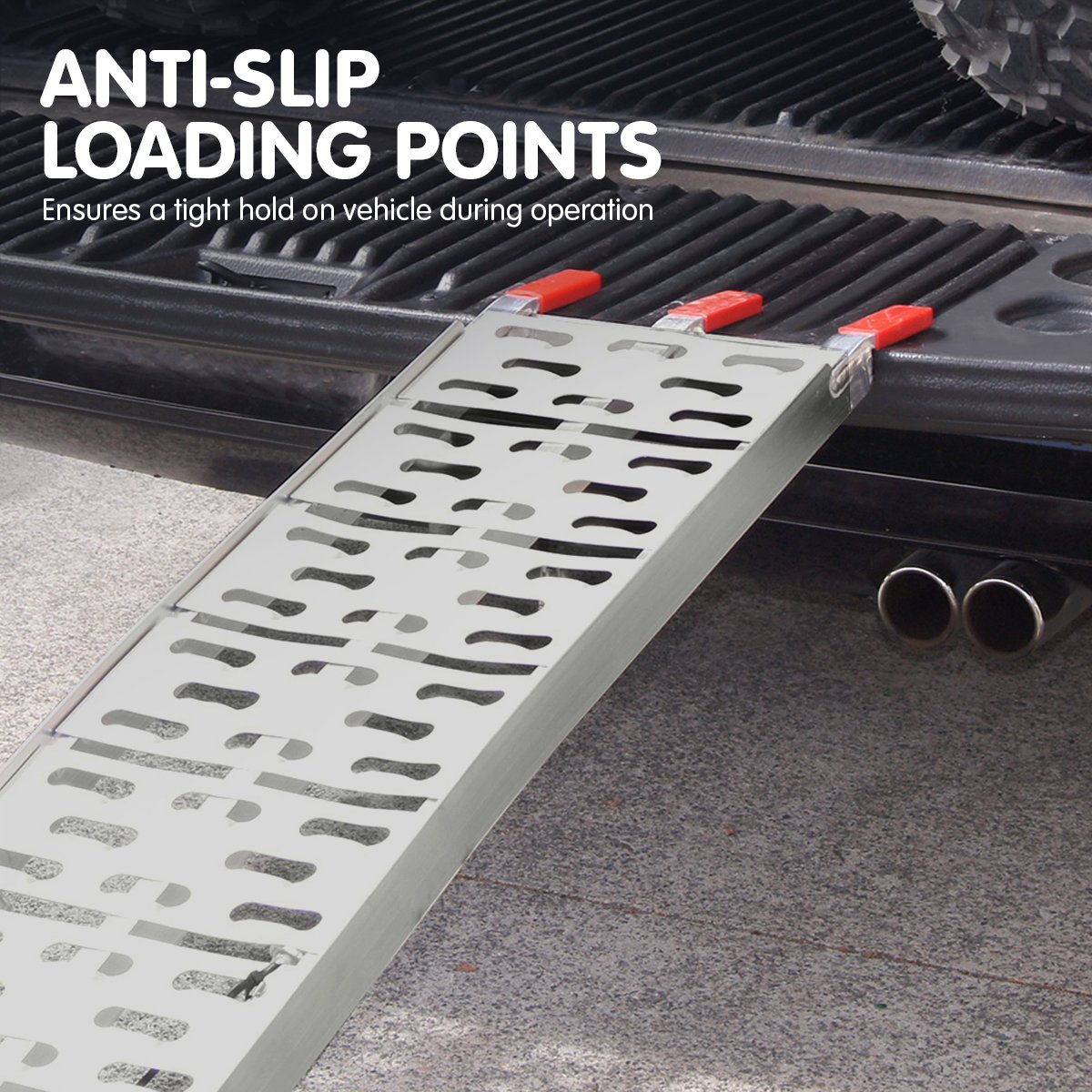 Automotive Loading Ramps: Kartrite 2x Aluminium Folding Loading Ramps ATV Motorbike