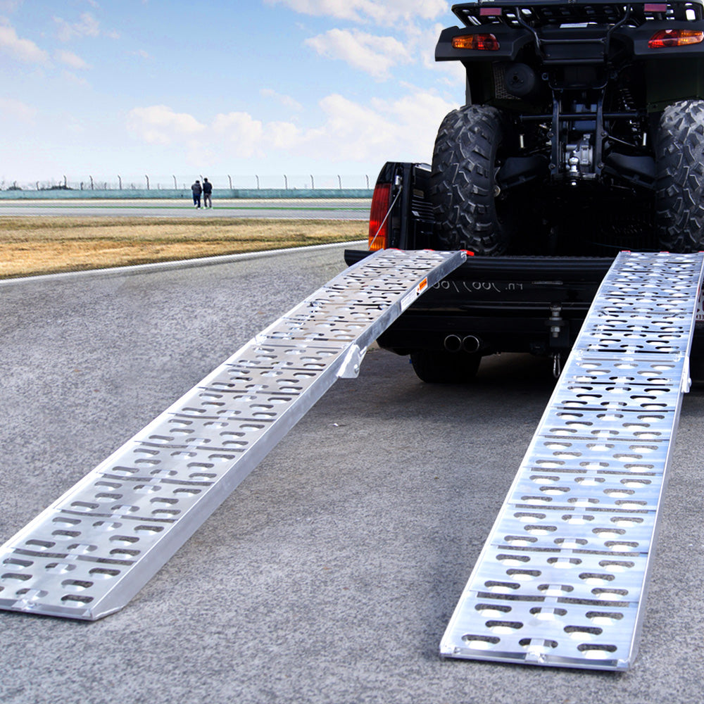Automotive Loading Ramps: Kartrite 2x Aluminium Folding Loading Ramps ATV Motorbike