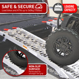 Automotive Loading Ramps: Rigg Aluminium ATV Loading Ramp Foldable - Silver