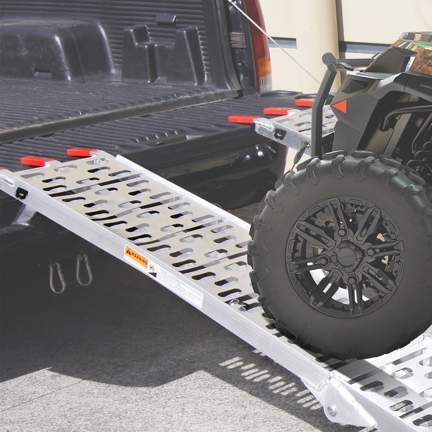 Automotive Loading Ramps: Rigg Aluminium ATV Loading Ramp Foldable - Silver
