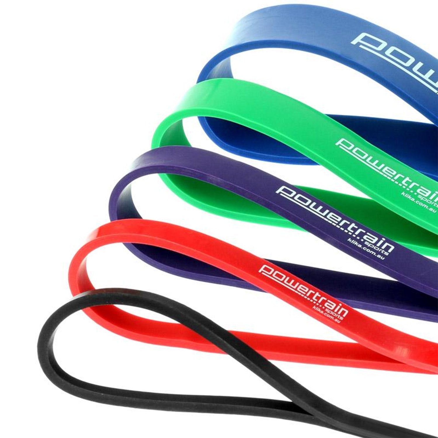 Exercise Bikes: Powertrain 5x Home Workout Resistance Bands Gym Exercise