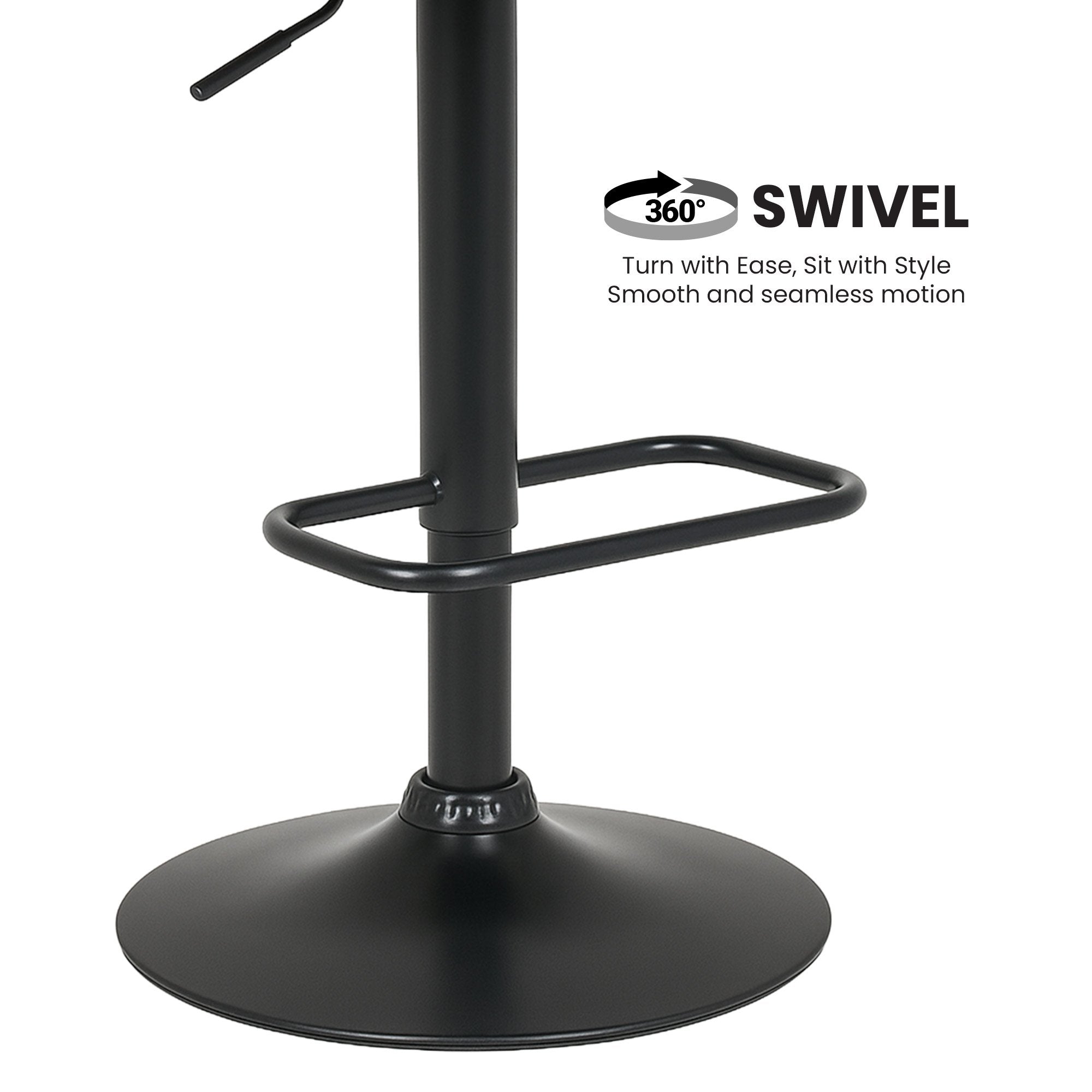 Table & Bar Stools: Sarantino Set Of 2 Bentwood Walnut Barstool Adjustable Height Swivel Footrest