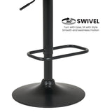 Table & Bar Stools: Sarantino Bentwood Walnut Barstool Leather Seat And Metal Base