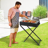 BBQ Tools: Wallaroo Charcoal BBQ Grill - Adjustable Height