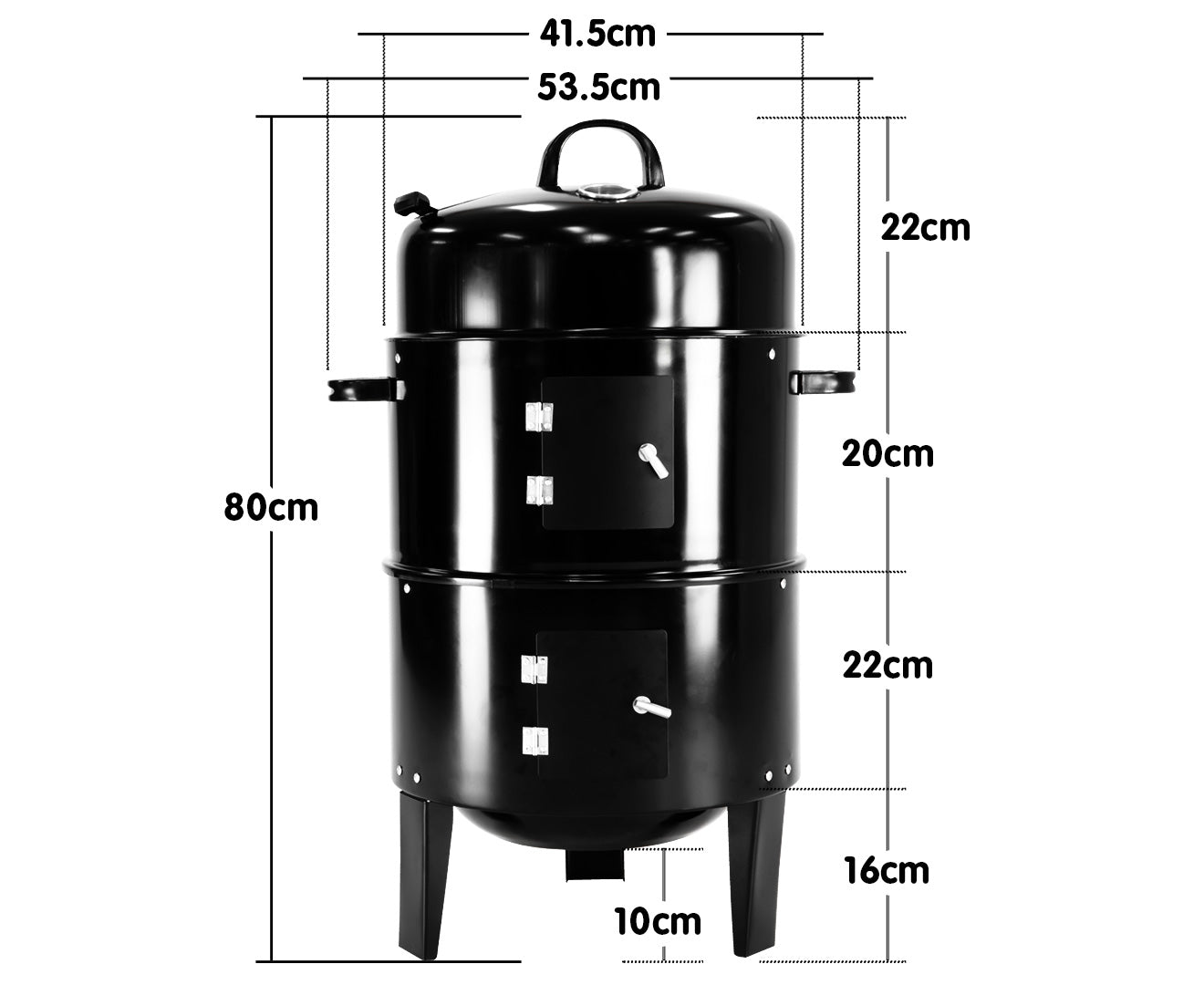 BBQ Tools: Wallaroo 3-in-1 Charcoal BBQ Smoker