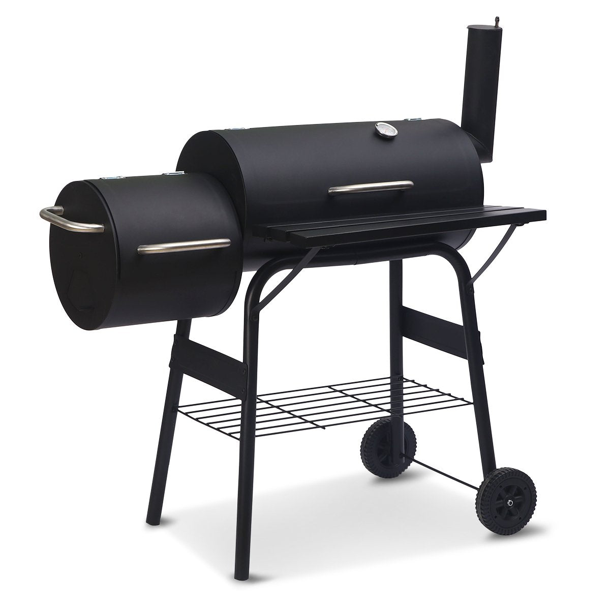 BBQ Tools: Wallaroo 2-in-1 Outdoor Barbecue Grill & Offset Smoker