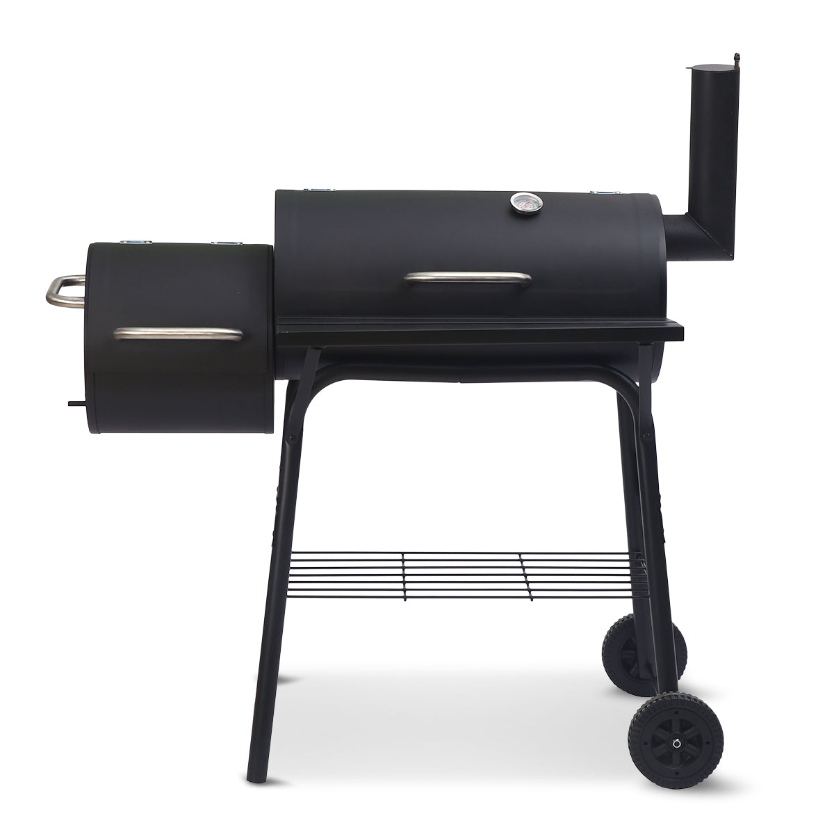 BBQ Tools: Wallaroo 2-in-1 Outdoor Barbecue Grill & Offset Smoker