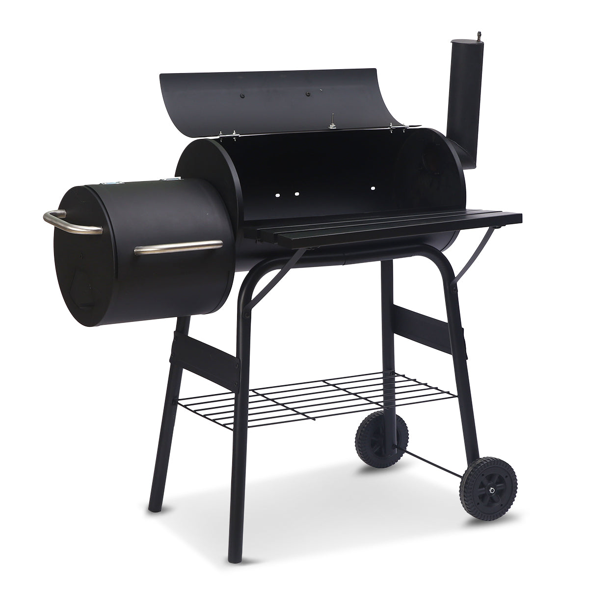 BBQ Tools: Wallaroo 2-in-1 Outdoor Barbecue Grill & Offset Smoker