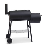 BBQ Tools: Wallaroo 2-in-1 Outdoor Barbecue Grill & Offset Smoker
