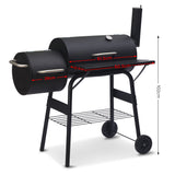BBQ Tools: Wallaroo 2-in-1 Outdoor Barbecue Grill & Offset Smoker