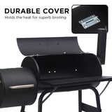 BBQ Tools: Wallaroo 2-in-1 Outdoor Barbecue Grill & Offset Smoker