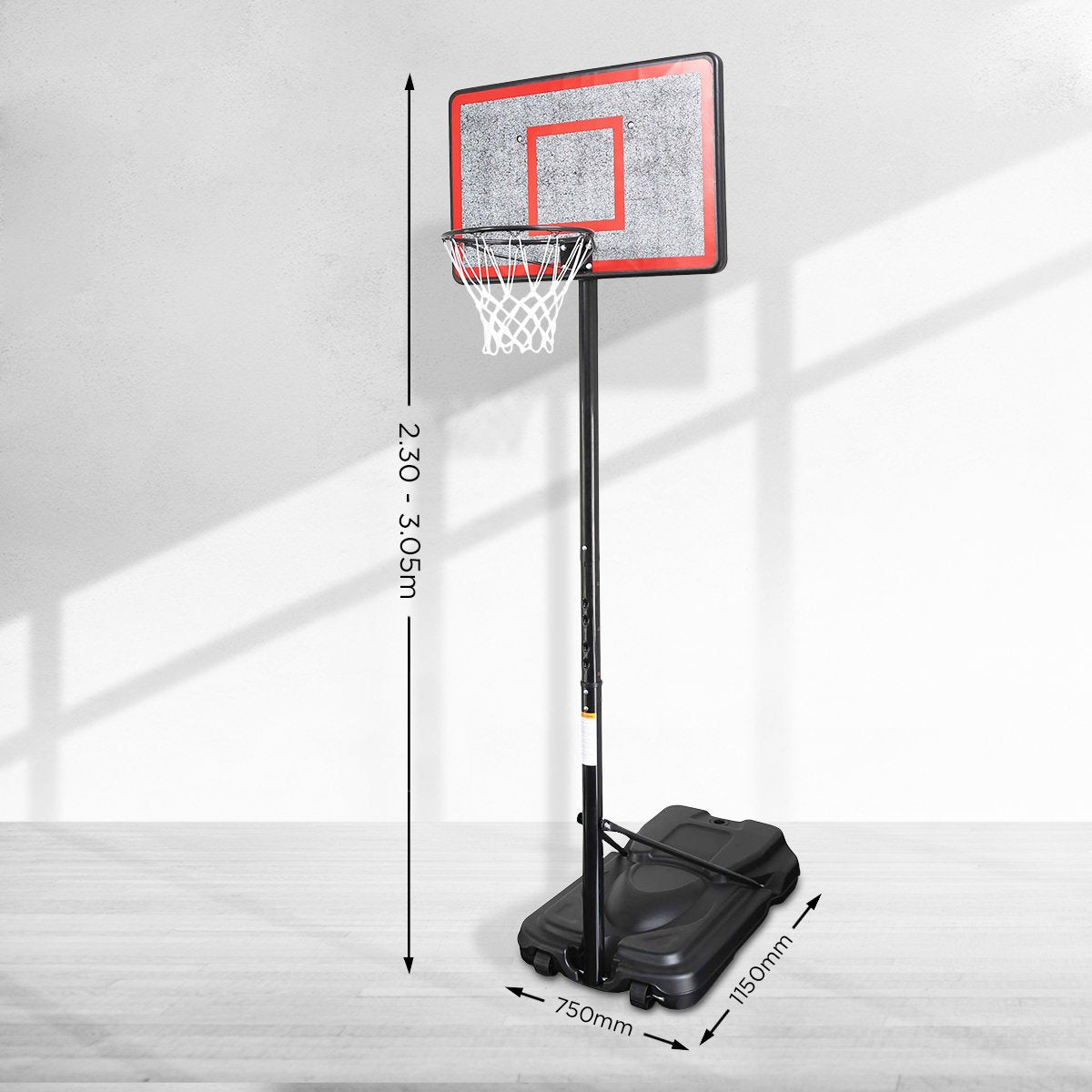 Basketball & Basketball Accessories: Kahuna Height-Adjustable Basketball Hoop Backboard Portable Stand