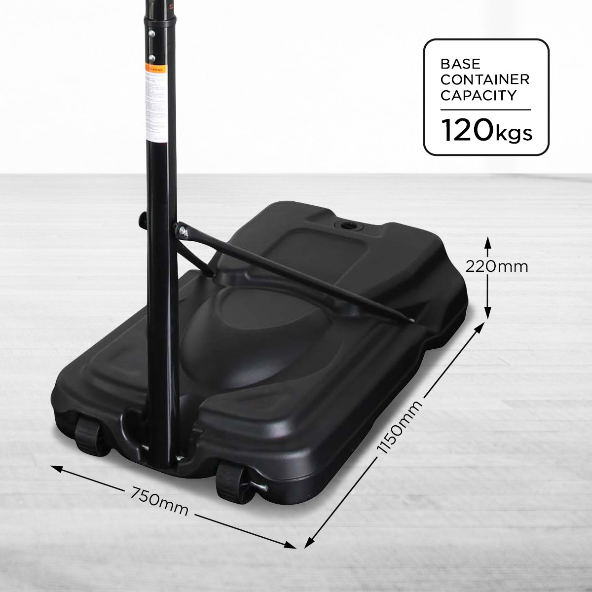 Basketball & Basketball Accessories: Kahuna Height-Adjustable Basketball Hoop Backboard Portable Stand