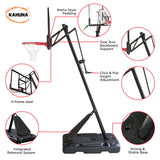 Basketball & Basketball Accessories: Kahuna Portable Basketball Hoop System 2.3 to 3.05m for Kids & Adults