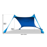 Canopies & Gazebos: Wallaroo Beach Tent Canopy Sunshade 2m X 2m - Blue