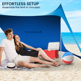 Canopies & Gazebos: Wallaroo Beach Tent Canopy Sunshade 2m X 2m - Blue